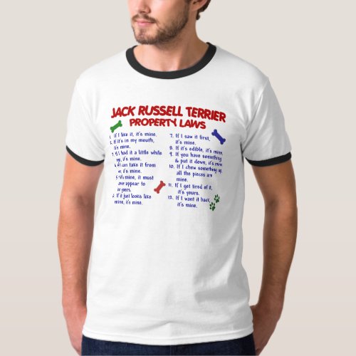 JACK RUSSELL TERRIER Property Laws 2 T_Shirt