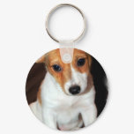 Jack Russell Terrier Puppy Dog  Keychain