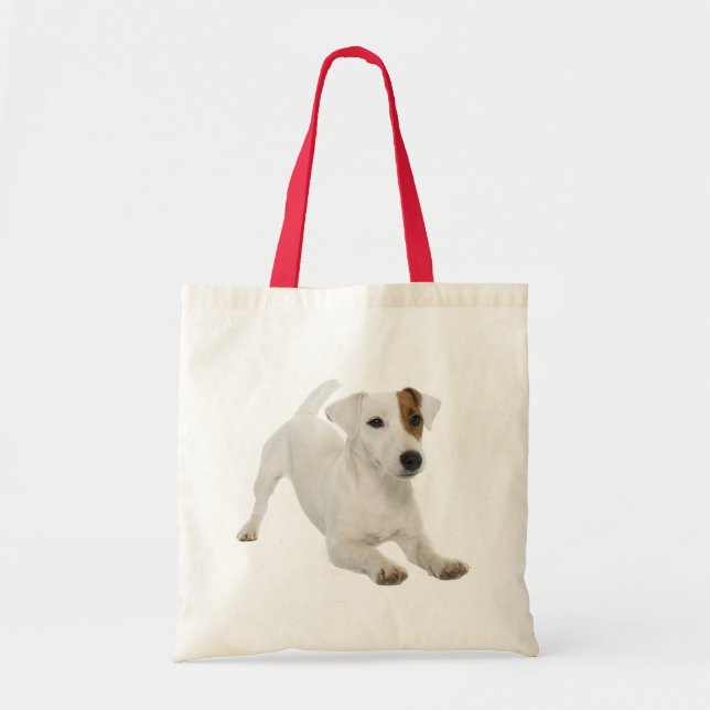 Jack Russell Terrier Puppy Dog Tote Bag (Front)