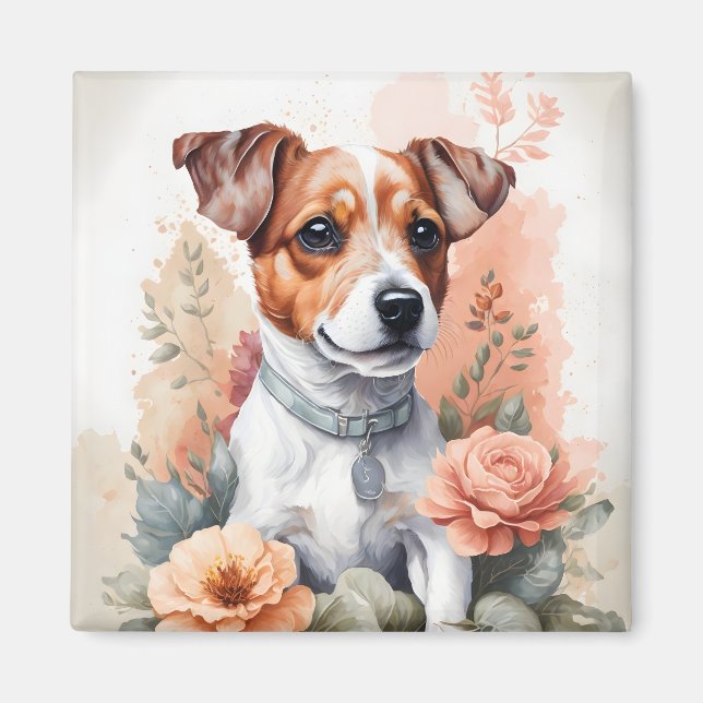 Jack Russell Terrier Puppy Magnet (Front)