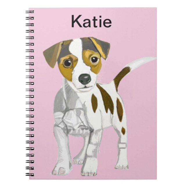 Jack Russell Terrier Puppy Notebook (Front)