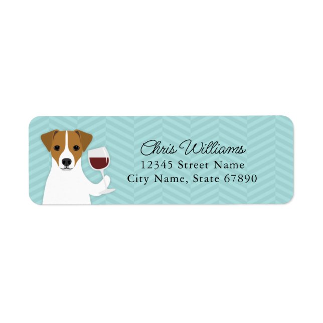 Jack Russell Terrier Return Address Labels (Front)
