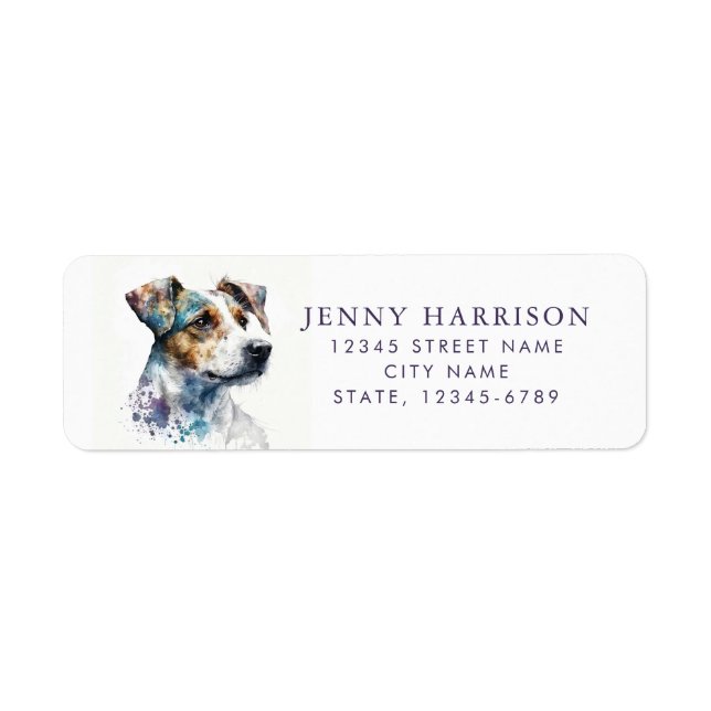 Jack Russell Terrier Return Address Labels (Front)