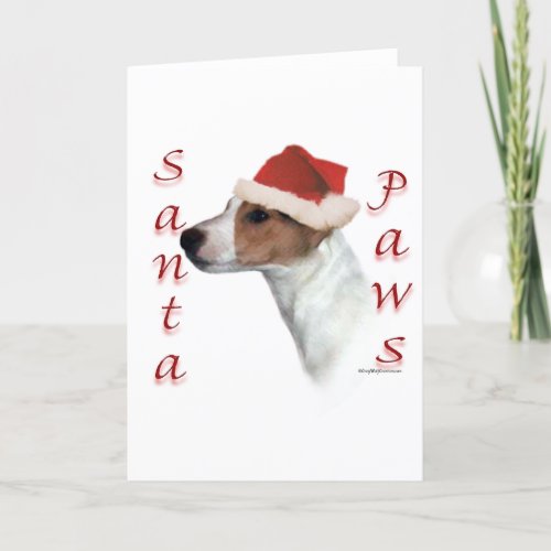Jack Russell Terrier Santa Paws Holiday Card