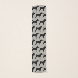 Jack Russell Terrier Silhouettes Pattern Scarf