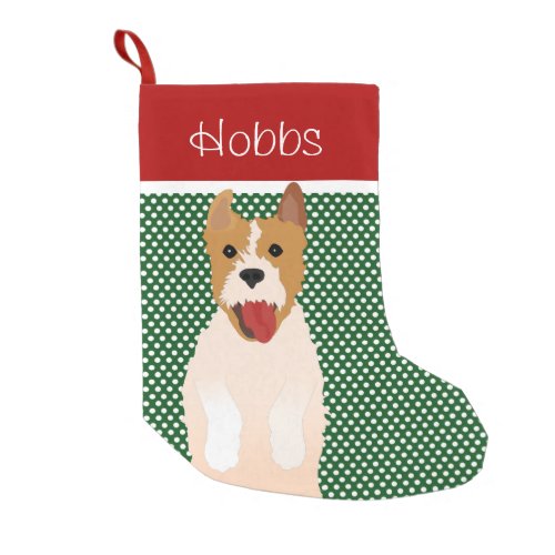 Jack Russell Terrier Small Christmas Stocking