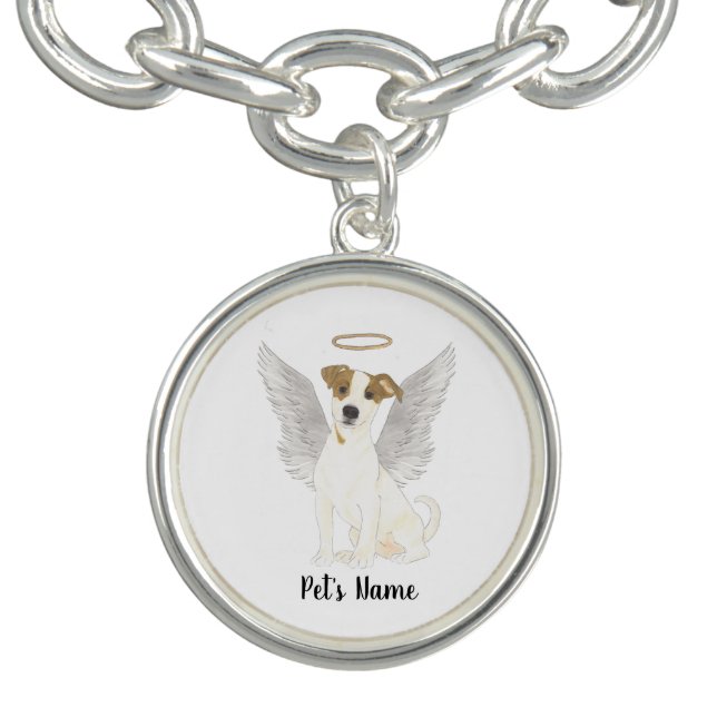 Jack Russell Terrier Sympathy Memorial Bracelet (Design)