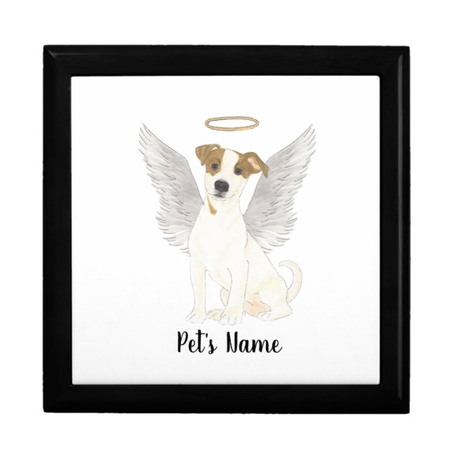Jack Russell Terrier Sympathy Memorial Gift Box (Front)