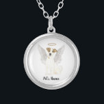 Jack Russell Terrier Sympathy Memorial Silver Plated Necklace<br><div class="desc">There are some who bring a light so great to the world, that even after they are gone, their light remains. Let a sweet necklace bring comfort to your heavy heart as you take a moment to remember your beloved jack russell terrier. For the most thoughtful gifts, pair it with...</div>