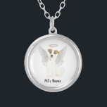 Jack Russell Terrier Sympathy Memorial Silver Plated Necklace<br><div class="desc">There are some who bring a light so great to the world, that even after they are gone, their light remains. Let a sweet necklace bring comfort to your heavy heart as you take a moment to remember your beloved jack russell terrier. For the most thoughtful gifts, pair it with...</div>
