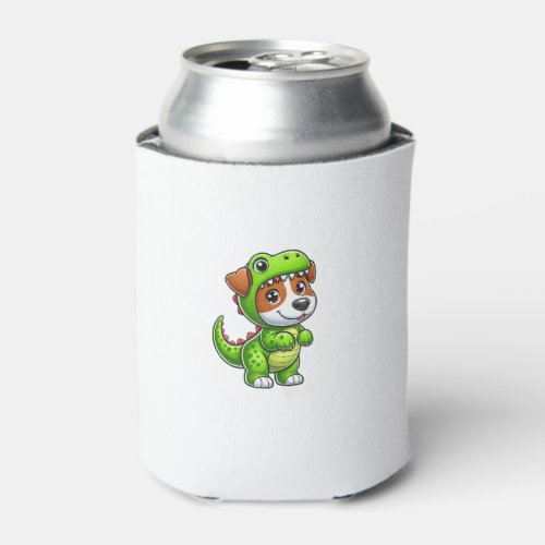 Jack Russell Terrier T_Rex Dinosaur Dog Funny Tyra Can Cooler