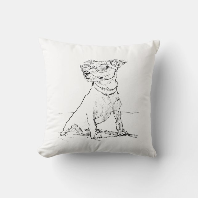 Jack Russell Terrier  Throw Pillow (Front)