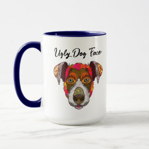 Jack Russell Terrier ugly dog face mug