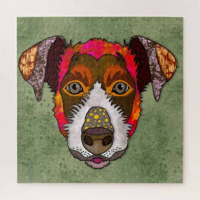 Jack Russell Terrier ugly face Jigsaw Puzzle (Vertical)