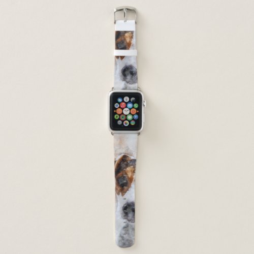 Jack Russell Terrier Watercolor Art Apple Watch Band