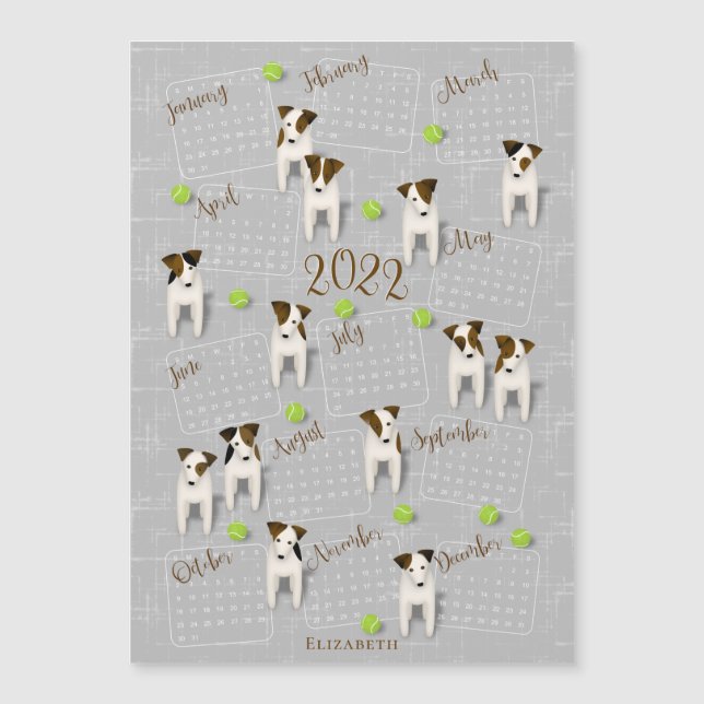 Jack Russell Terriers dog lovers 2022 calendar (Front)
