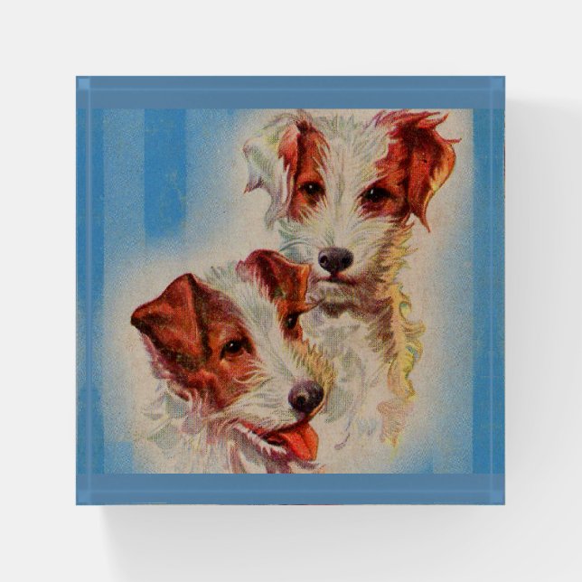 Jack Russell terriers Paperweight (Front)