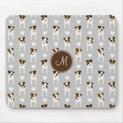 Jack Russell Terriers pattern lt gray or ANY color Mouse Pad