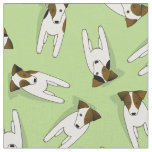 Jack Russell Terriers pattern mint or ANY color Fabric