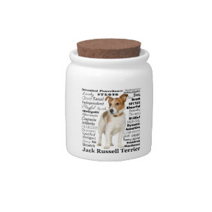Jack Russell Traits Treat Jar