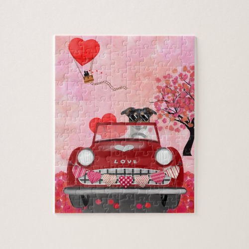 Jack Russell Valentines Day Jigsaw Puzzle
