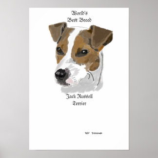 Jack Russell world's best breed Poster