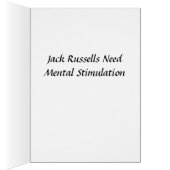 Jack Russels Need Mental Stimulation Cards (Inside (Right))