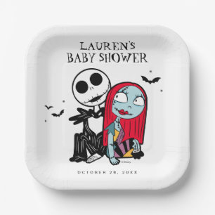 Jack & Sally Baby Shower Paper Plates