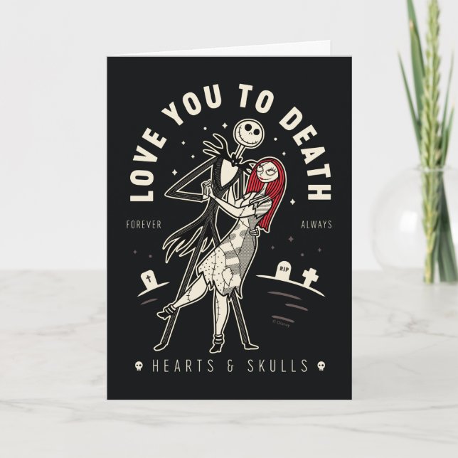 Jack & Sally - Love You To Death, Forever, Always Card (Front)