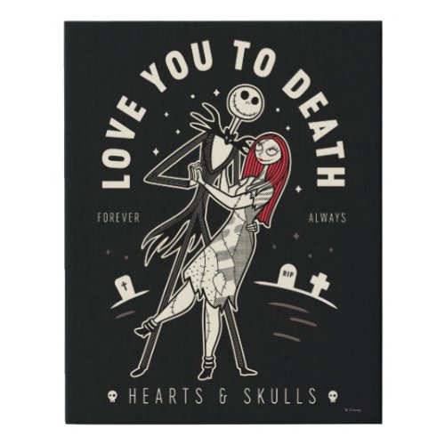 Jack  Sally _ Love You To Death Forever Always Faux Canvas Print