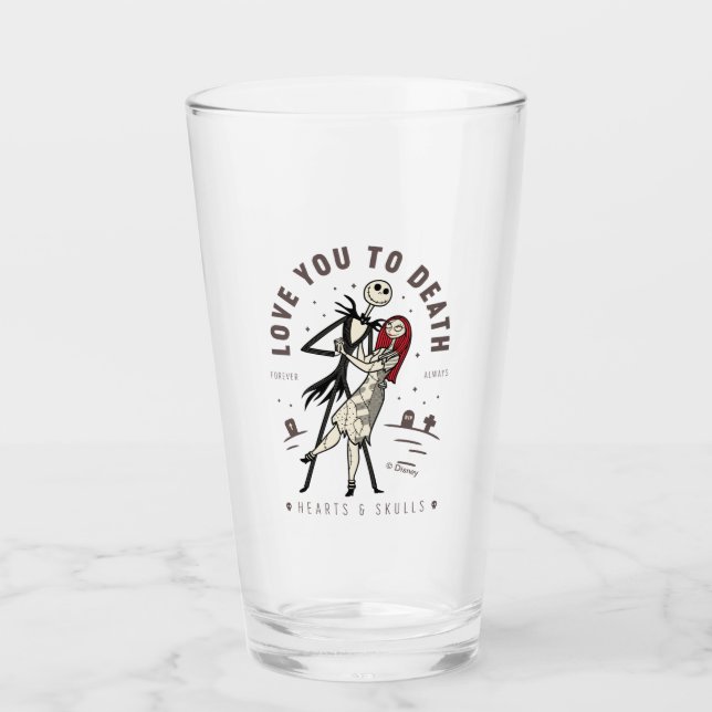 Jack & Sally - Love You To Death, Forever, Always Glass (Front)