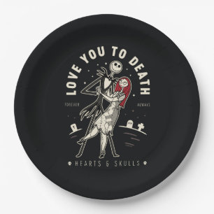 Jack & Sally - Love You To Death, Forever, Always Paper Plates