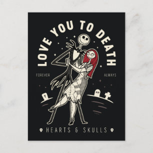 Jack & Sally - Love You To Death, Forever, Always Postcard