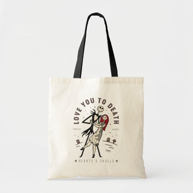 Jack & Sally - Love You To Death, Forever, Always Tote Bag (Front)