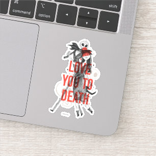 Jack & Sally - Love You To Death Typography Sticker