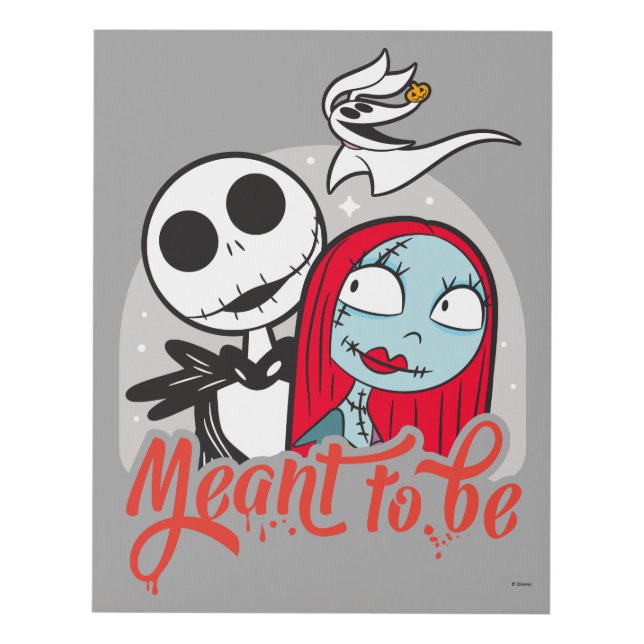 Jack & Sally | Meant to Be Panel Wall Art (Front)
