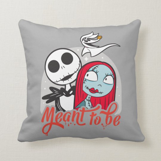 jack and sally plush pillow