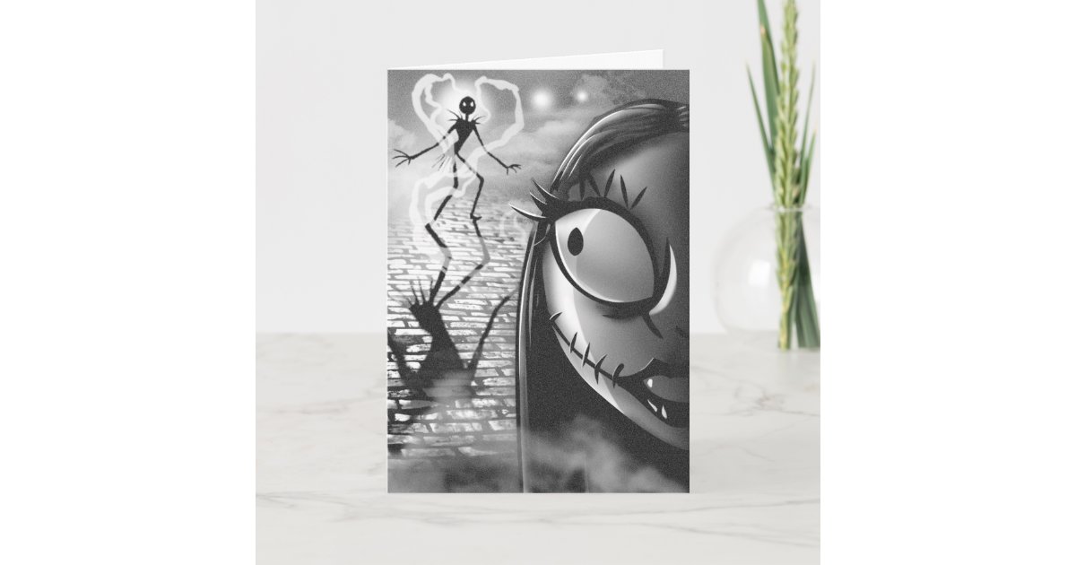 Jack & Sally | Misfit Love Holiday Card | Zazzle