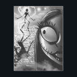 Jack & Sally | Misfit Love Postcard<br><div class="desc">Celebrate a love that’s simply meant to be with this Disney Nightmare Before Christmas "Misfit Love" postcard featuring Jack Skellington and Sally. Inspired by Tim Burton’s iconic gothic romance, this design captures the enchanting connection between the beloved duo, set against a beautifully eerie backdrop. Perfect for sending heartfelt notes, collecting...</div>