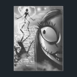 Jack & Sally | Misfit Love Postcard<br><div class="desc">Celebrate a love that’s simply meant to be with this Disney Nightmare Before Christmas "Misfit Love" postcard featuring Jack Skellington and Sally. Inspired by Tim Burton’s iconic gothic romance, this design captures the enchanting connection between the beloved duo, set against a beautifully eerie backdrop. Perfect for sending heartfelt notes, collecting...</div>