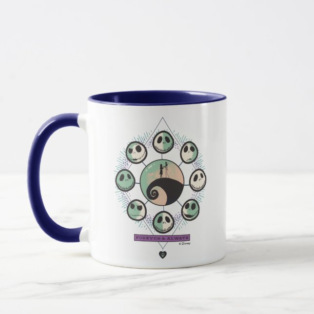 Jack & Sally Moon Phases - Forever & Always Mug (Left)