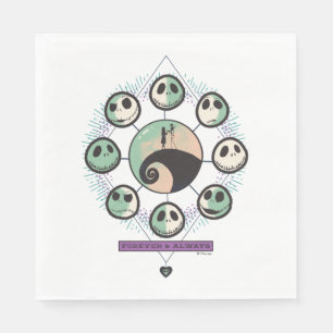 Jack & Sally Moon Phases - Forever & Always Napkins