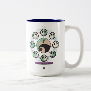 Jack & Sally Moon Phases - Forever & Always Two-Tone Coffee Mug