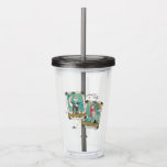 Jack &amp; Sally Star-Crossed Lovers Tarot Cards Acrylic Tumbler