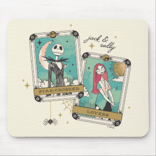 Jack & Sally Star-Crossed Lovers Tarot Cards Mouse Pad