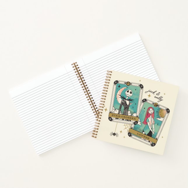 Jack & Sally Star-Crossed Lovers Tarot Cards Notebook (Inside)