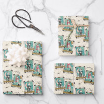Jack & Sally Star-Crossed Lovers Tarot Cards Wrapping Paper Sheets