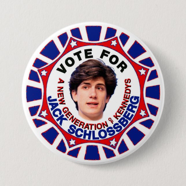 Jack Schlossberg: A New Generation of Kennedys Button (Front)