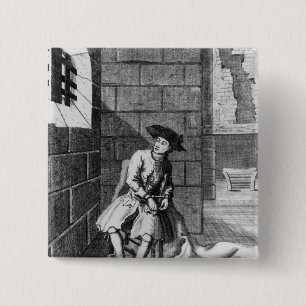 Jack Shepperd in Newgate Prison, 1724 Button
