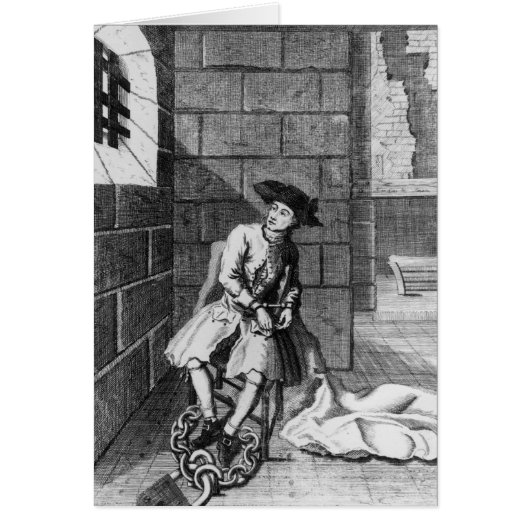 Jack Shepperd in Newgate Prison, 1724 Cards (Front)